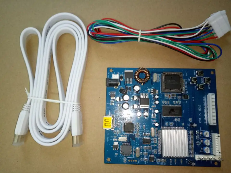 Конвертер CGA в HDMI конвертер CGA/EGA 5 шт. для аркадных игр с высоким разрешением ЖК