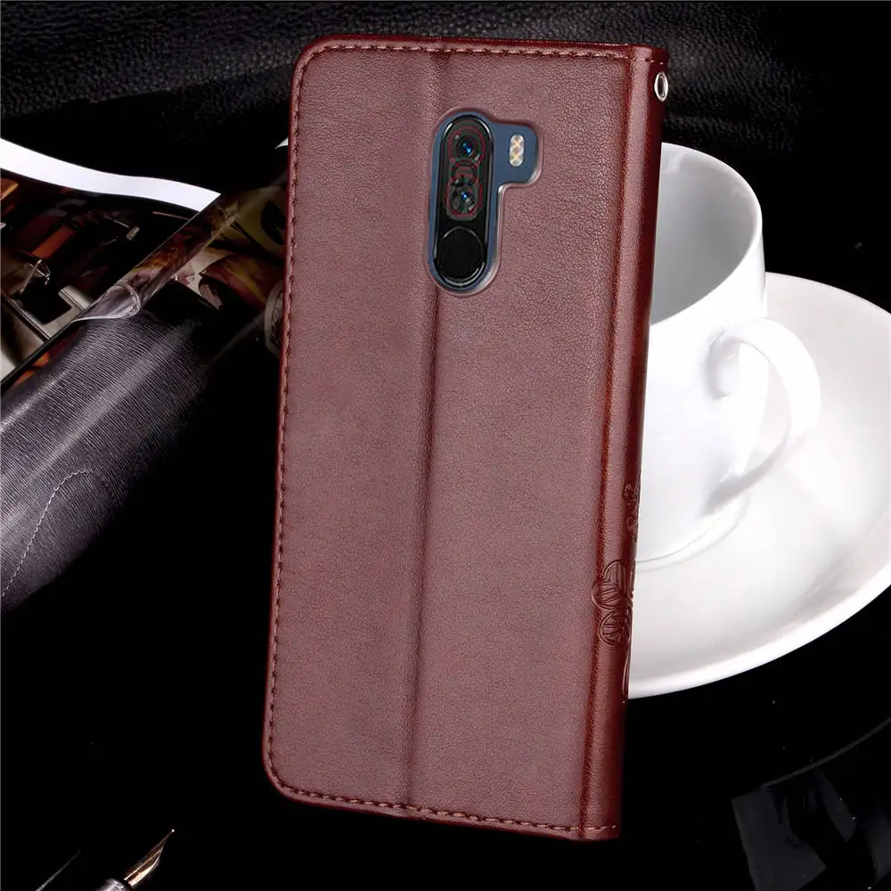 YIESOM For Xiaomi Pocophone F1 Case Luxury Leather Flip Wallet Case For Xiaomi Pocophone F1 Cover Magnetic Phone Bags 6.18 inch  (1)