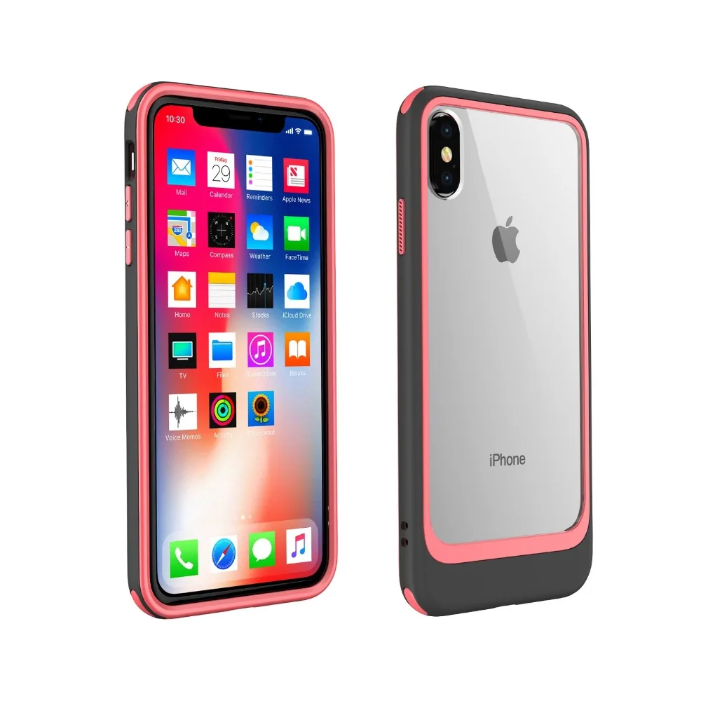 Tough TPU Anti-Knock Protetive Fitted Transparent iphone Case For 7/8 Plus X XS XR MAX Color Clash In Ten | Мобильные телефоны и