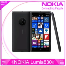 Оригинальный Nokia Lumia 830 сотовый телефон 16 ГБ 4 ядра 1.2 ГГц 5.0 “Corning Gorilla Стекло 3 Камера 10MP Окна Телефон 8 Восстановленное