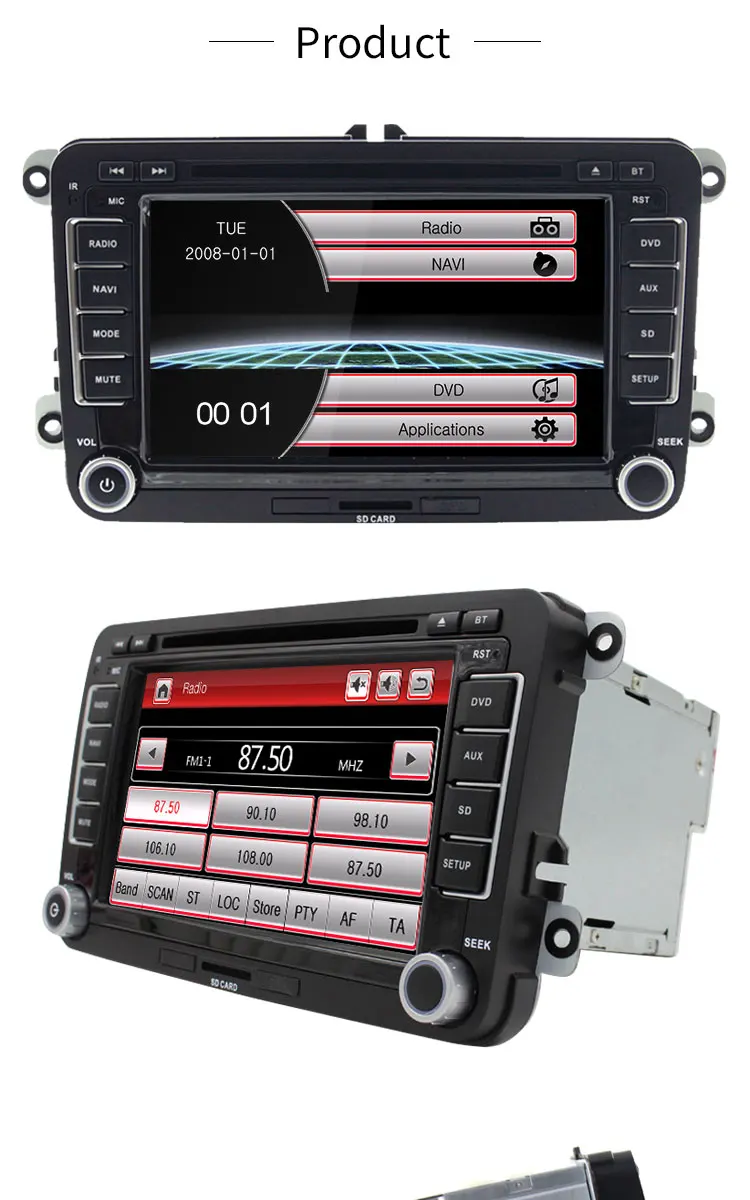 Flash Deal TOPBSNA 2 din Car DVD Player For VW Golf 5/6 Passat b7/cc/b6 SEAT leonTiguan Skoda Octavia GPS Navi Car radio automotive USB RDS 7