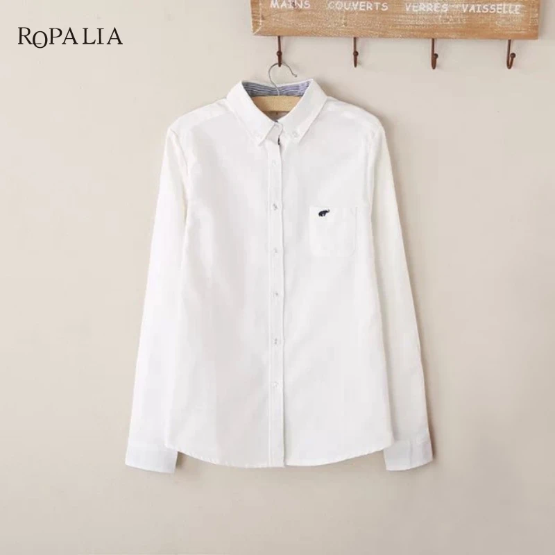 

Women Spring Autumn Long-Sleeve Shirt Casual Denim Shirt Cotton Jeans Shirts Women Button Shirts blusas