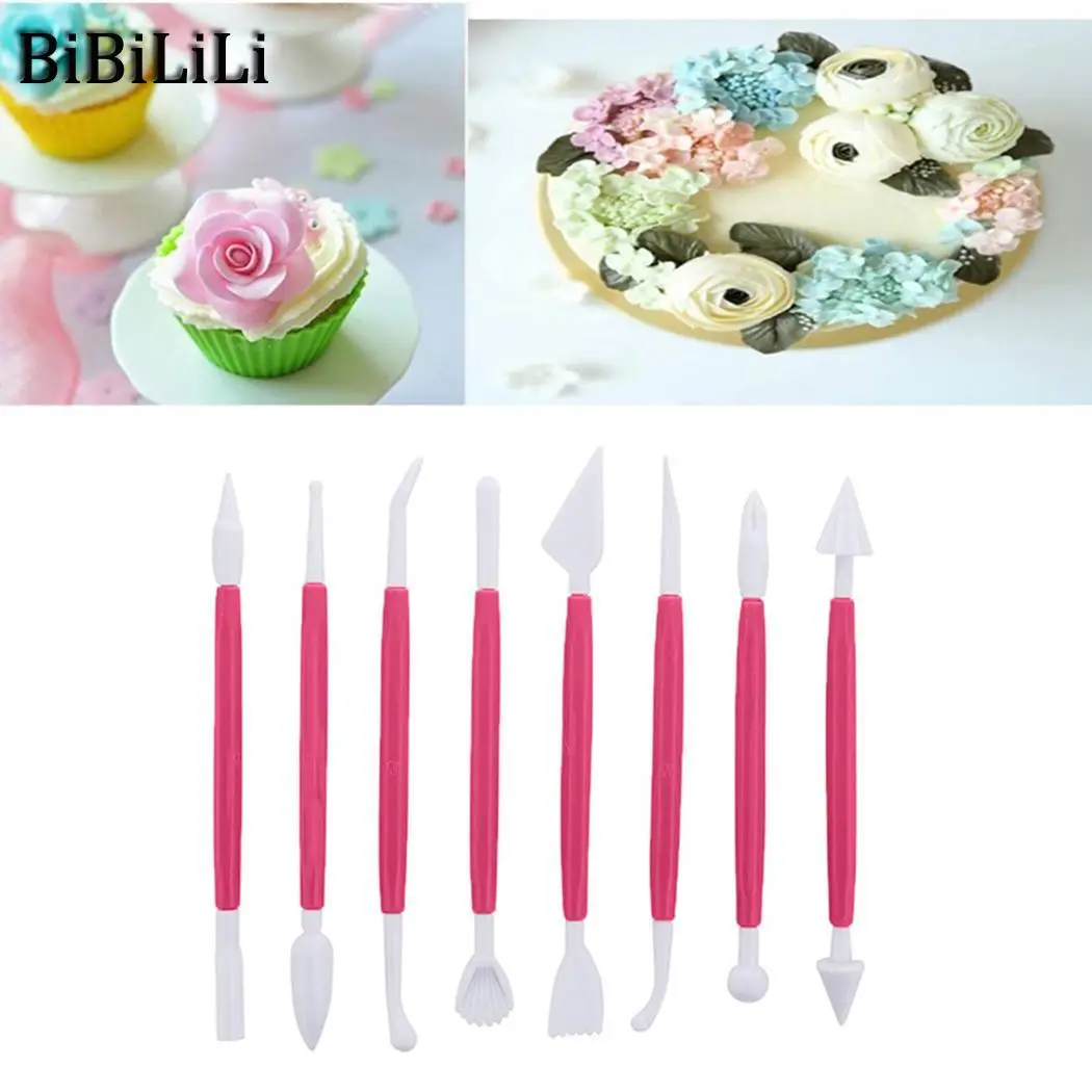 

5 x 14 Tools 5cm Yellow Durable Modelling Cake 5 16 Tools Cake Double-ended Kit Decorating 5inch 6 Red