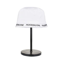 Летняя новая мода ведро шляпы для женщин и мужчин хлопок простой вышивка Короткие поля шапочка для бассейна Рыбак k Поп хип хоп шляпа