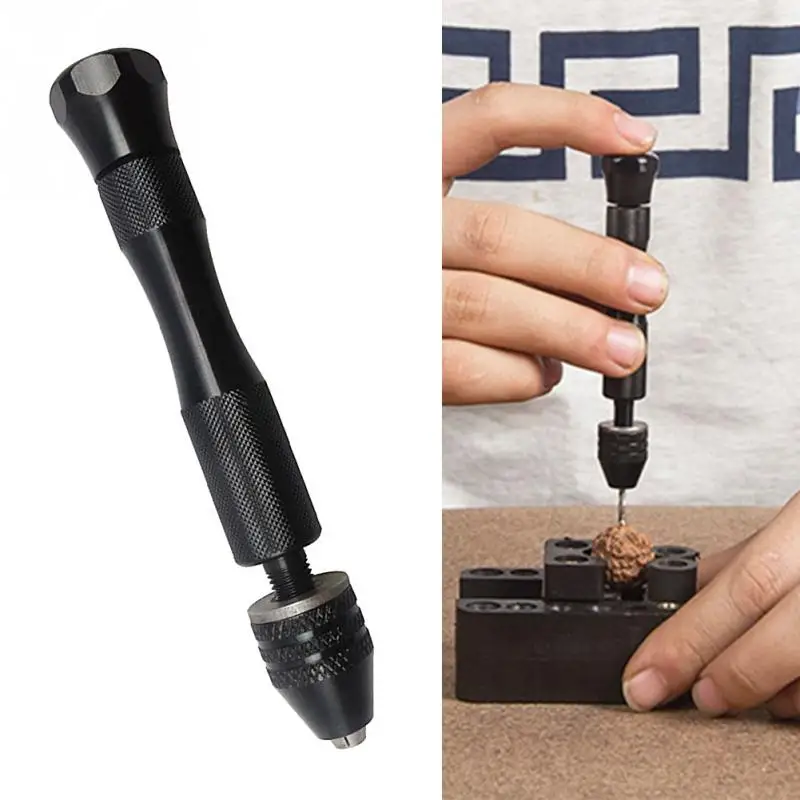 

Hot Mini 0.3-3.4mm Chuck Type Hand Drill Fruit Pit Slotting Carving Drilling Tool Aluminum Alloy Drilling Tool Mini Hand Drill