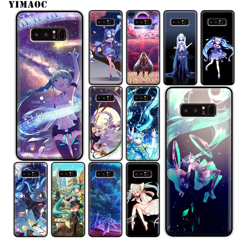 Мягкий силиконовый чехол YIMAOC Hatsune аниме Мику для samsung Galaxy S10 S10e S9 S8 Plus S7 S6 Edge J6 |