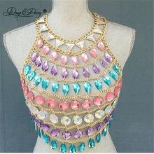 DAVYDAISY женские сексуальные украшения с танковой тематикой открытые топы с подвеской открытая спина пляжная одежда сексуальное Клубное Нижнее белье Женские костюмы TA048