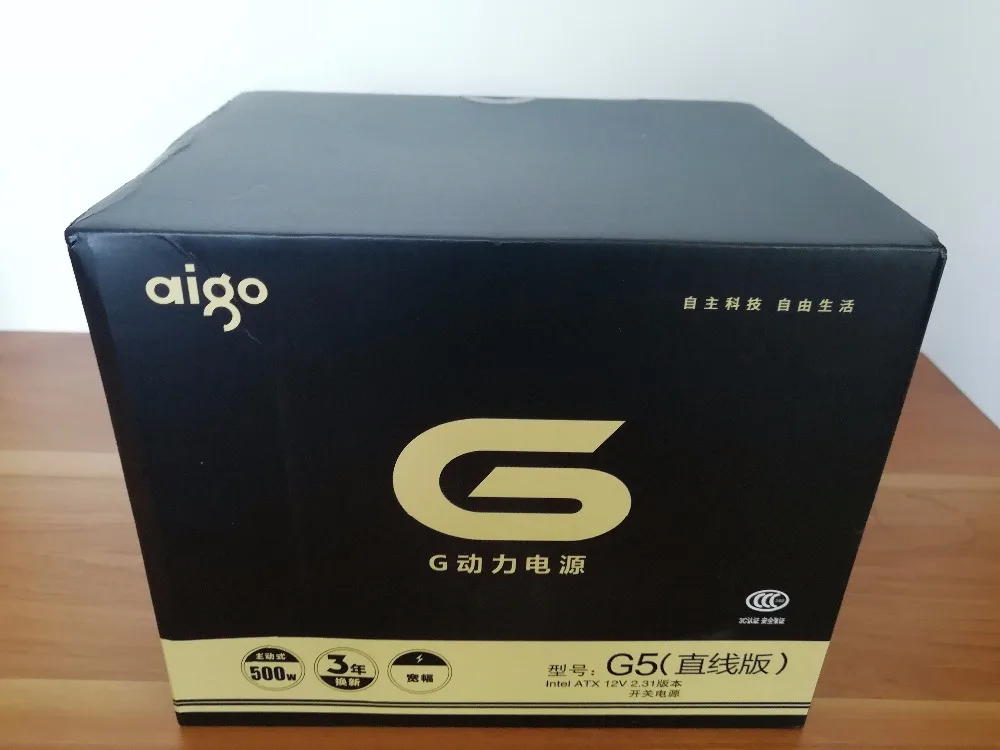 Aigo G5 activo alimentación nominal 500 W energía máxima 600 W 12 V atx pc de escritorio de ordenador alimentación fuente de alimentación Aigo G5 activo alimentación nominal 500 W energía máxima 600 W 12 V atx pc de escritorio de ordenador alimentación fuente de alimentación
