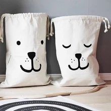

INS explosions children's toys storage bag canvas bear Batman laundry hanging lanyard bag home bag home storage organization.