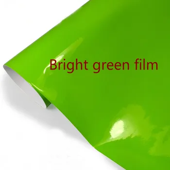 

Glossy green vinyl Auto Car Styling Car and motorcycle sticker Vinyl Wrap Film Air Release Decal Sheet surface accessories