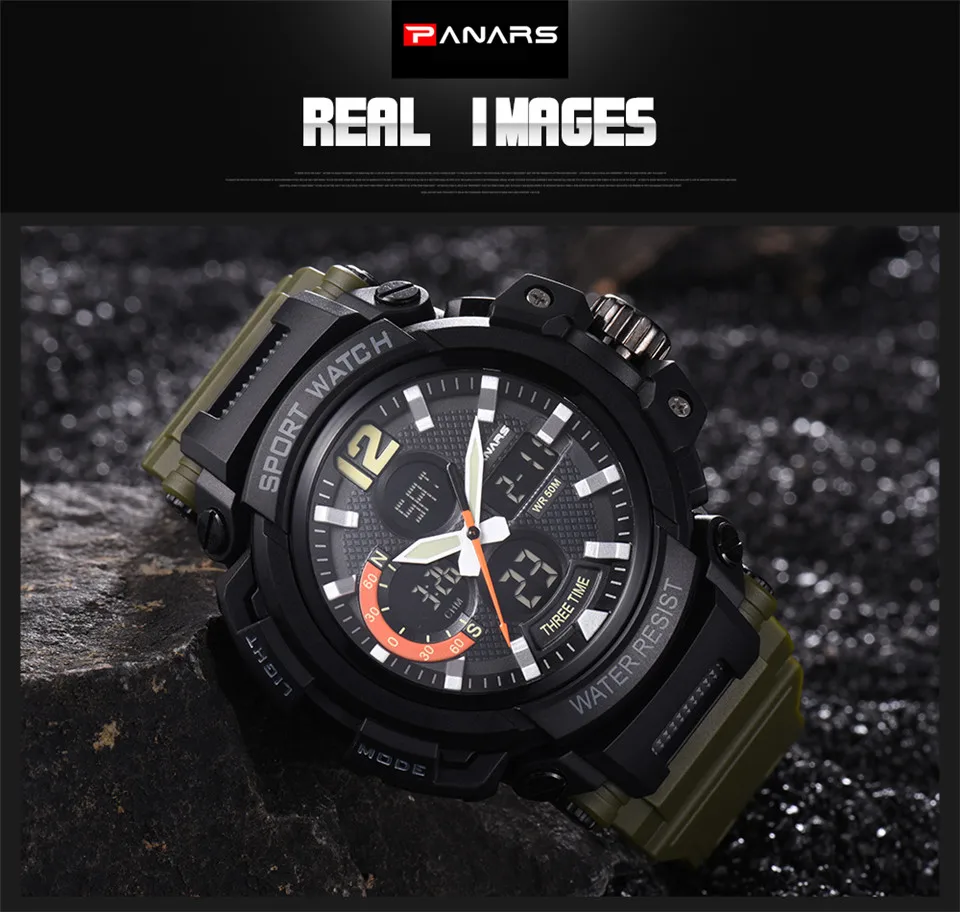 Men Outdoor Sport Digital Fashion Watches Top Brand Male Multifunction Water Resistant Watch Alarm Chronograph Relogio Masculino 2