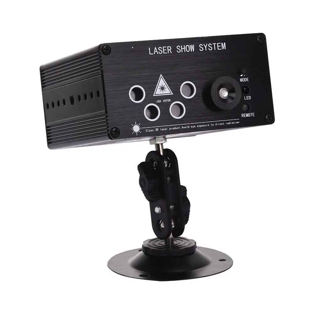 

DJ Laser Stage Light 48/96 Patterns Laser Projector 3W Blue LED Stage Effect Lighting EU Plug for Disco light Xmas Party