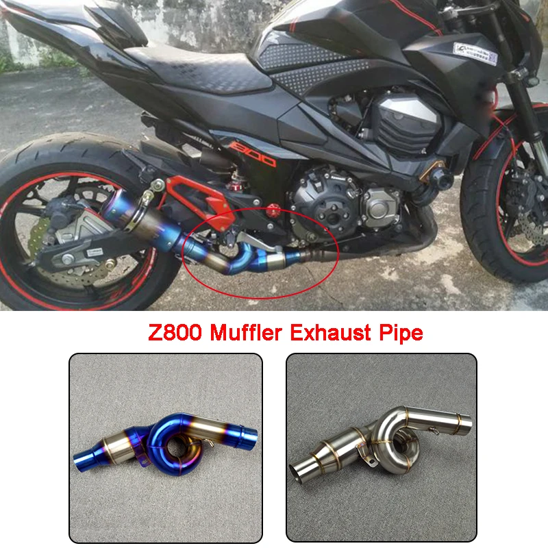 for Kawasaki Z800 Motorcycle Motorbike Exhaust Muffler Escape Middle