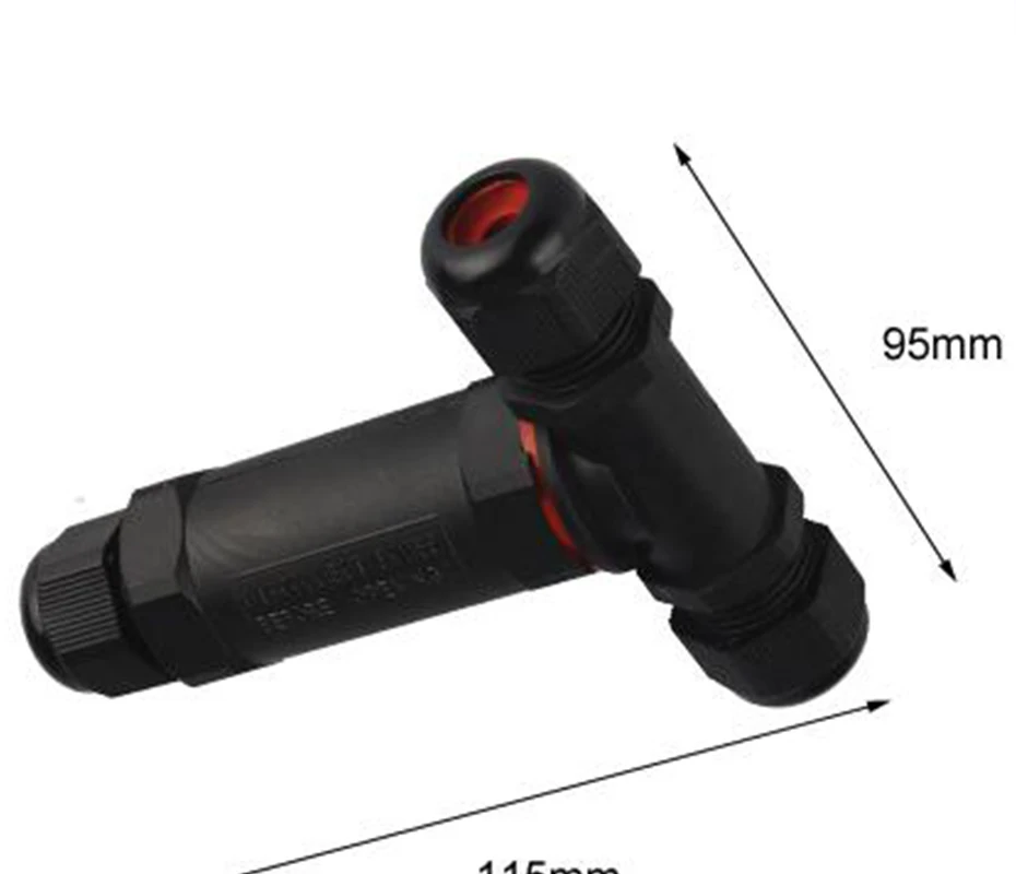 1 шт. Водонепроницаемый Разъем 3-контактный T-Тип IP68 250V& 25a на возраст от 6 до 12 лет мм электрическая кабельная проводка герметичный Retardant распределительная Коробки солнечное садовое освещение