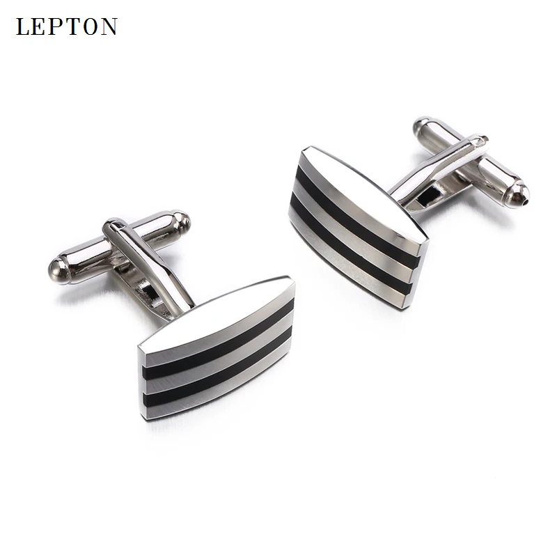 Low key Luxury Black Enamel cufflinks For Men Business Party High