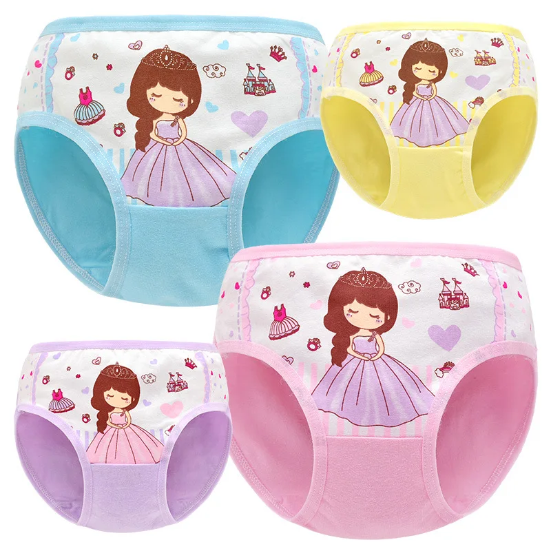 Cyjmydch 5pcs/lot Cotton Girls Panties Baby Girls Underwear Kids Brief