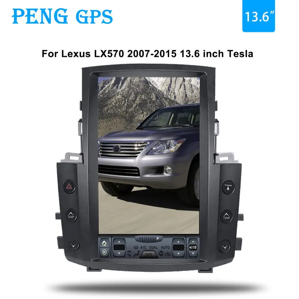 

Android 8.1 4+32 Tesla system car no dvd player radio gps automatic for Lexus LX570 2007 2008 2009 10 2015 navigation multimedia