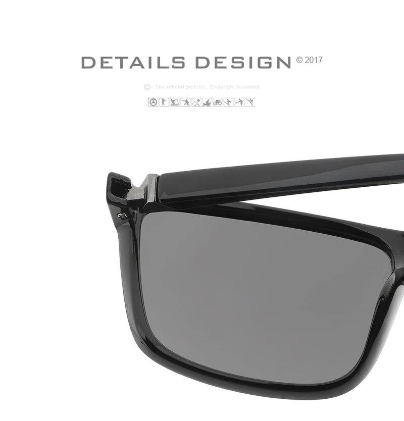 HDCRAFTER, солнцезащитные очки, мужские, поляризационные, квадратные, солнцезащитные очки, фирменный дизайн, защита от уф400 лучей, мужские очки для вождения