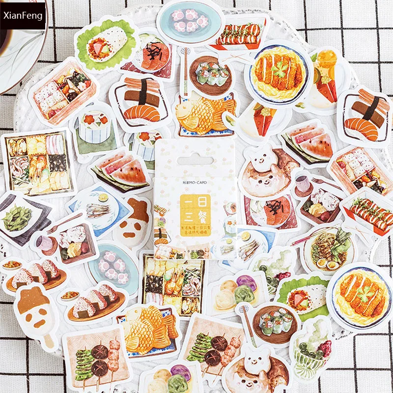 46 шт./кор. вкусная еда Мини Декоративные наклейки Скрапбукинг DIY дневник альбом