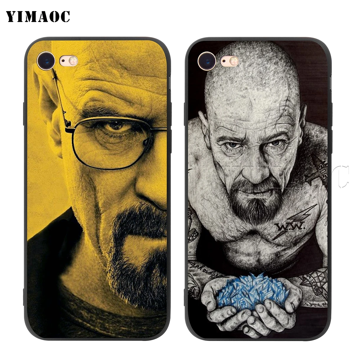 YIMAOC هايزنبرغ كسر سيئة سيليكون لينة حقيبة لهاتف أي فون XS ماكس XR X 8 7 6 6 S زائد 5 5 S SE