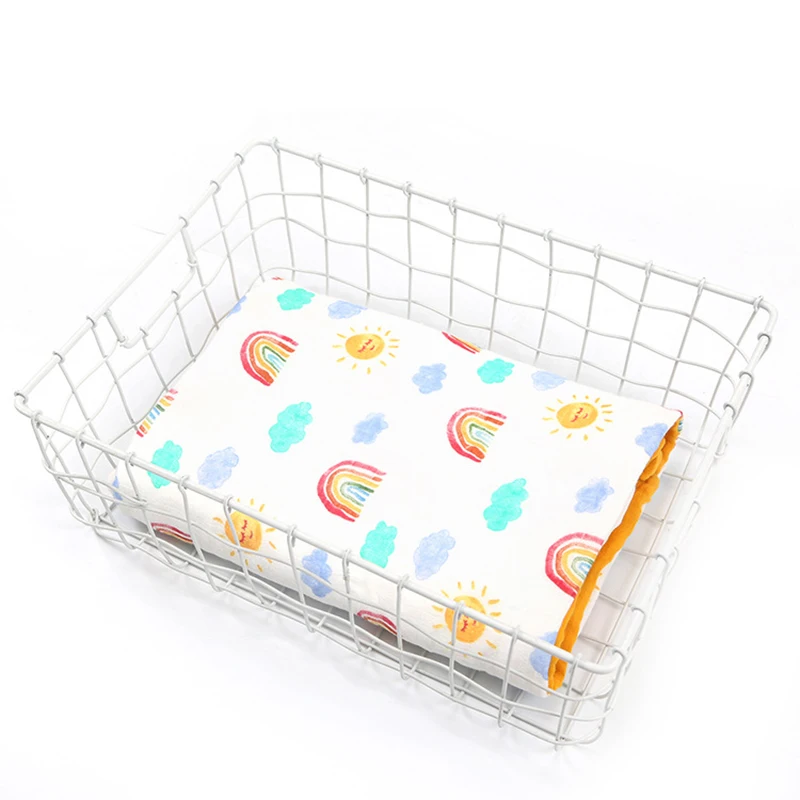 Billig 2 schichten Baby Decke Für Neugeborene Bambus Faser Baumwolle Musselin Swaddle Für Infant Baby Bettwäsche Blatt Spielen Matte Für Kinder bad Handtuch