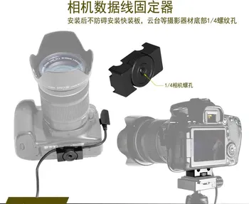 

online shooting clips connected to the computer aluminum camera data cable wire clamp digital cable clamp for Canon fo Nikon SLR