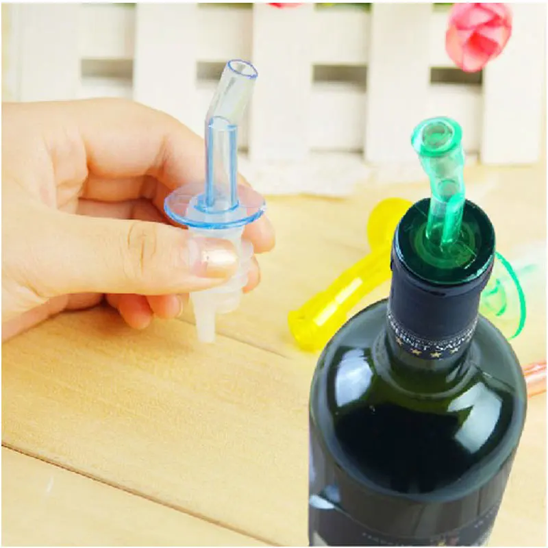 Bottle Pourer Spout Stopper Dispenser Liquor Flow Set Wine Olive Oil New