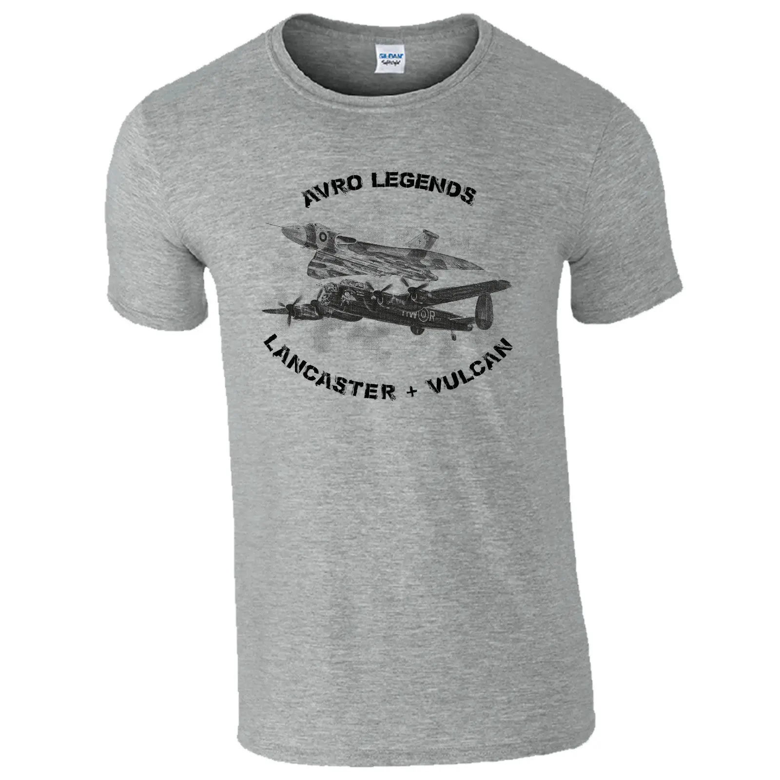 

Two Legends T-Shirt - Avro Vulcan Lancaster Bomber RAF Aircraft Sketch Drawing Custom Printed Tshirt,Cheap Wholesale Tees