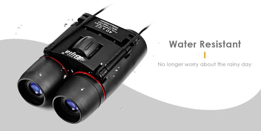 BIJIA 40X22 2000M / 20000M HD Vision Wide-angle Prism Binocular Outdoor Folding Telescope