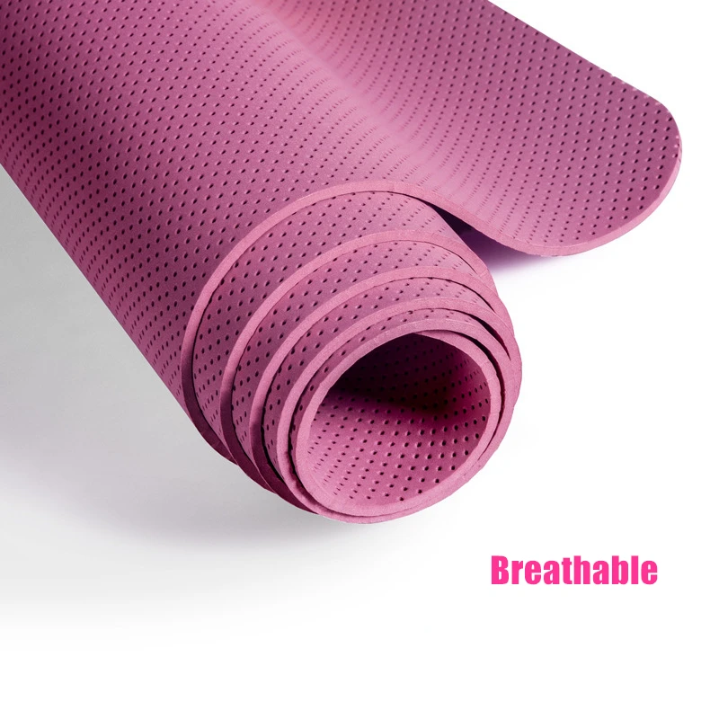 5 мм TPE коврик для йоги нескользящий ковер коврик 176 см X 62 см нескользящий для похудения для начинающих экологический фитнес гимнастический коврик