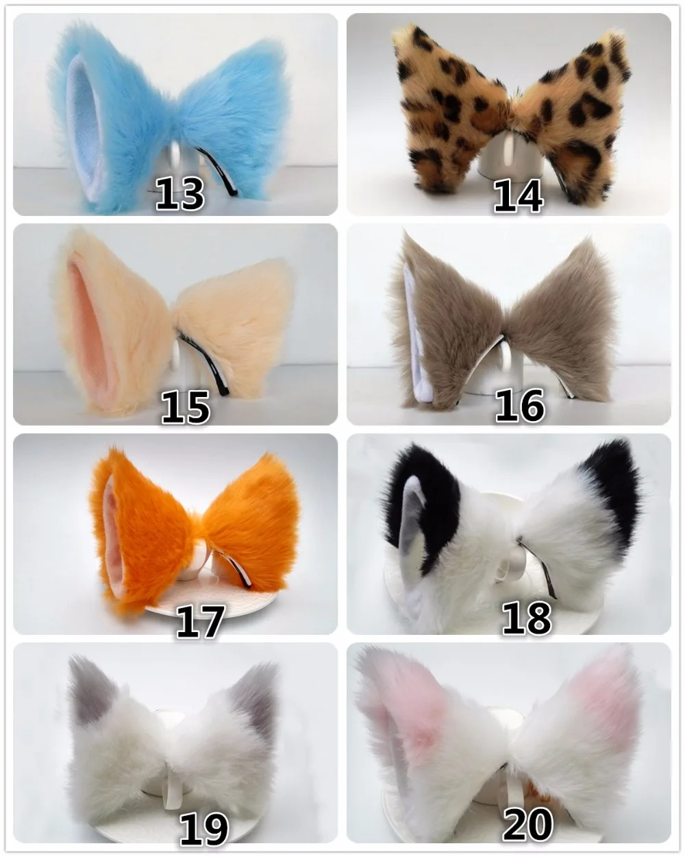 Inu x Boku SS Fox Ear Cat Ears Hair Pin Bobby Pin Plush Headwear Cosplay Hair Accessories Decorations Accessory Christmas Cute