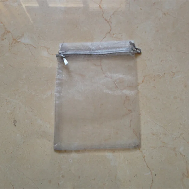 Сумка из органзы, 20x30 см, упаковка для ювелирных изделий, демонстрационные пакеты, свадебные, рождественские подарочные сумки, сумки для ювелирных изделий и сумки, 100 шт./лот - Цвет: Grey
