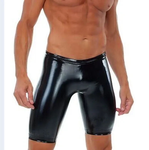 Sexy Lingerie GAY Sexy Mens Pencil Pants PVC Stretch Male Gays Stripper