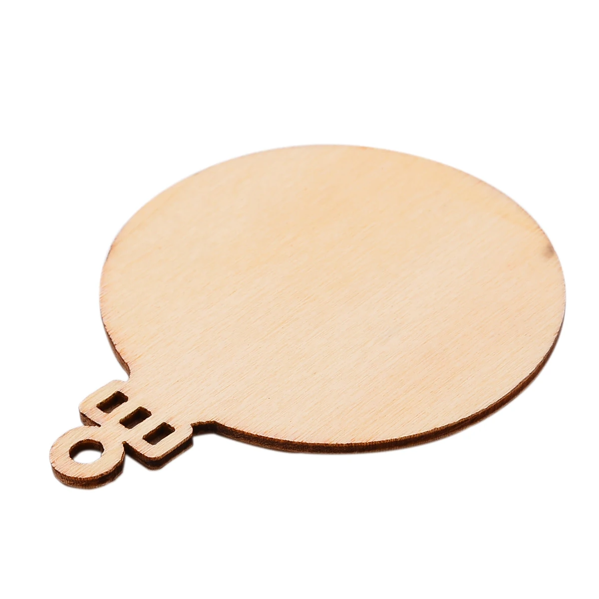 10pcs Wooden Round Baubles Tags Blank Christmas Balls Decorations Art Craft Ornaments With String For Home Festival Decor