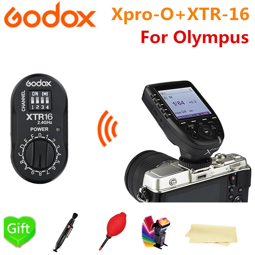 Беспроводной передатчик вспышки Godox Xpro-O TTL 2 4G X system HSS + XTR-16 для Olympus Pansonic Lumix V860II-O