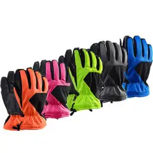 1 Пара лыжные перчатки Зимние виды спорта Водонепроницаемый Coldproof Лыжный Спорт сноуборд теплые противоскользящие открытый перчатки для Для мужчин и Для женщин