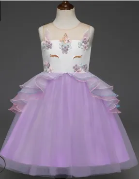 Праздничное платье принцессы; платье для девочек; летняя детская одежда; платье для дня рождения; платье-пачка для маленьких девочек; M56 - Цвет: 3