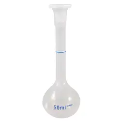 Доступный Пособия по химии Lab Ясно Белые Пластик измерения стаканы колбы 50 мл
