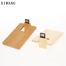 XIWANG can be customized LOGO wood mini card pendrive flash drive 2.0 4GB 8GB 16GB 32GB 64GB creative gift U disk memory stick