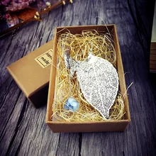 Металл Bookmarks для книг forever цветок лист офисные аксессуары Школьные принадлежности предметы Экологичная упаковочная бумага тонкая бумага закладки книг