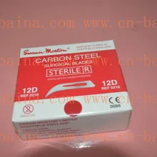 Зубной Протез лаборатории Суонн Мортон лезвие ножа из углеродистой стали хирургические лезвия стерильные нож 12D лезвие NO.12D номер 12D