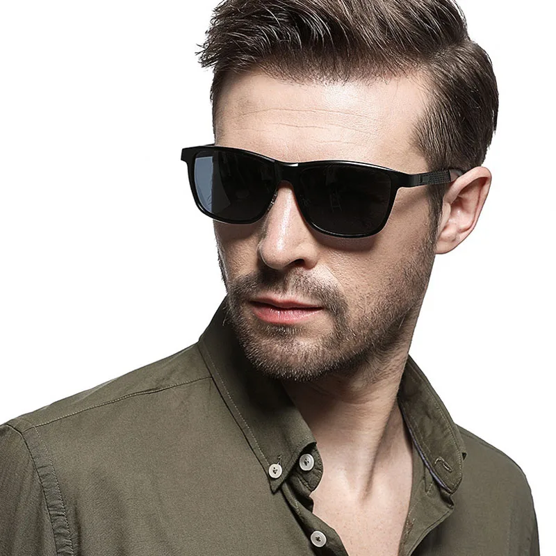 Ретро винтажные Поляризованные мужские солнцезащитные очки роскошные брендовые