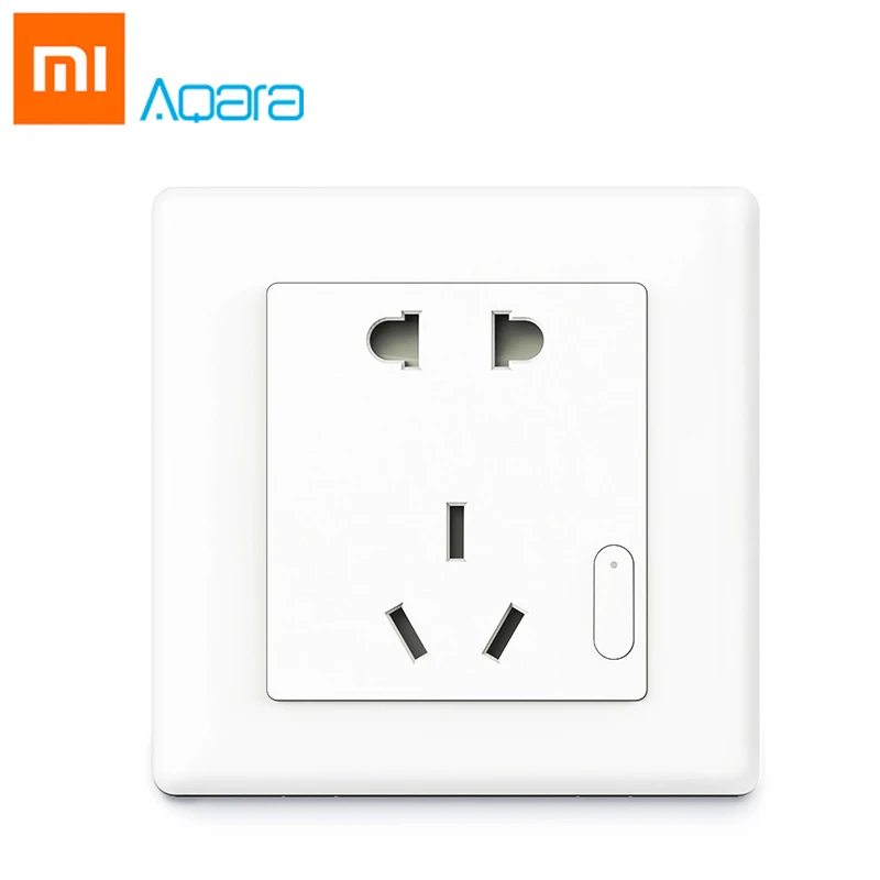 

Original Xiaomi Smart home Aqara Smart Light Control ZiGBee Wall Switch Socket Plug Via Smartphone Xiaomi APP Wireless Remote