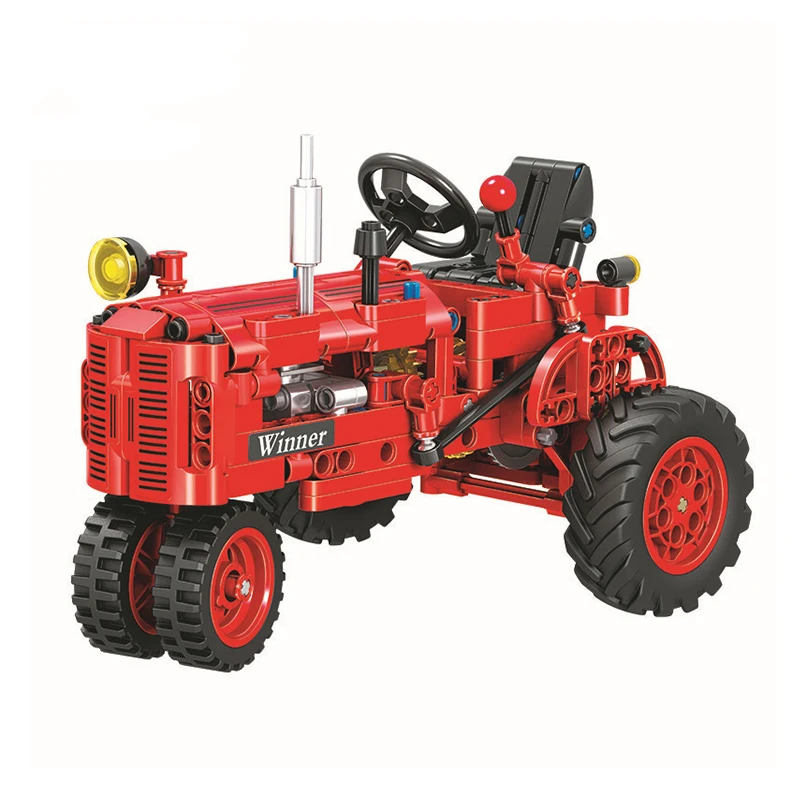 

302Pcs Technic Classical Tractor Building Blocks Set Bricks Classic Figure Model Kit Toys For Children Gift Compatible Car
