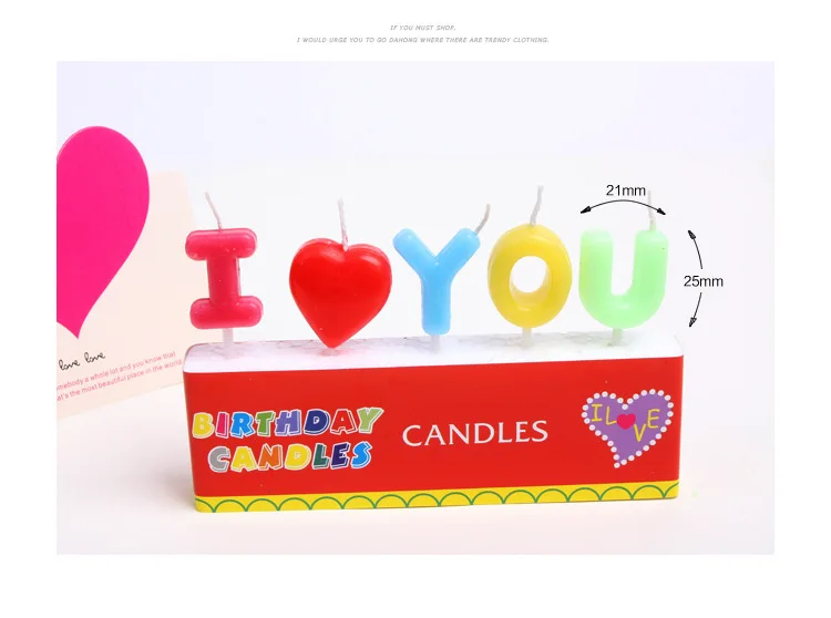 Горячая влюбленных письмо свечи я люблю вас день рождения нестандартная свеча iloveyou день рождения набор свечей