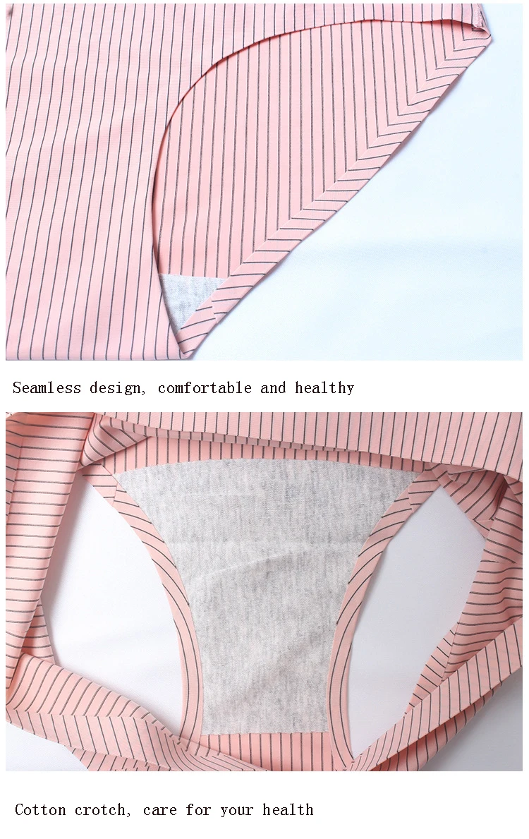 Women's Sexy Seamless Panties Ice Silk Big Size Briefs Triangle Underwear Intimates Pregnant Women Underwear Lingerie  (23)