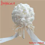 WifeLai-серебряная брошь Букеты Свадебные Mariage BridalBouquet жемчужные цветы buque de noiva продажа фабрики лучшее качество PL0012-T