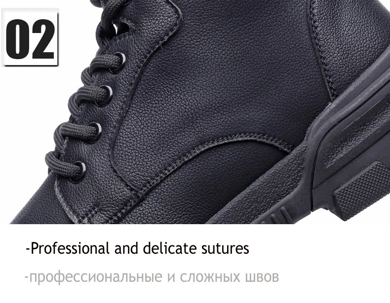 Men's Casual Motorcycle Ankle Boot Combat Leather Men Winter Boots Men Lace-up Desert Military Boots Mens Tactical Boots' Army (13)
