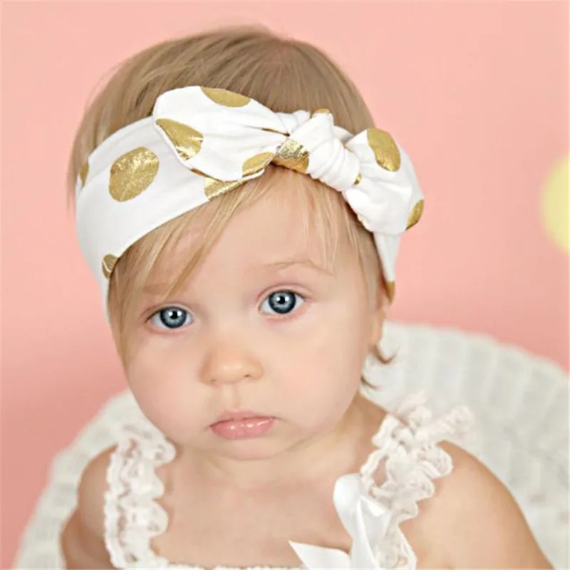 Младенческая бронзовая повязка на волосы для девушек повязка на голову для ребенка реквизит для фотосъемки Детские аксессуары бандо Bebe