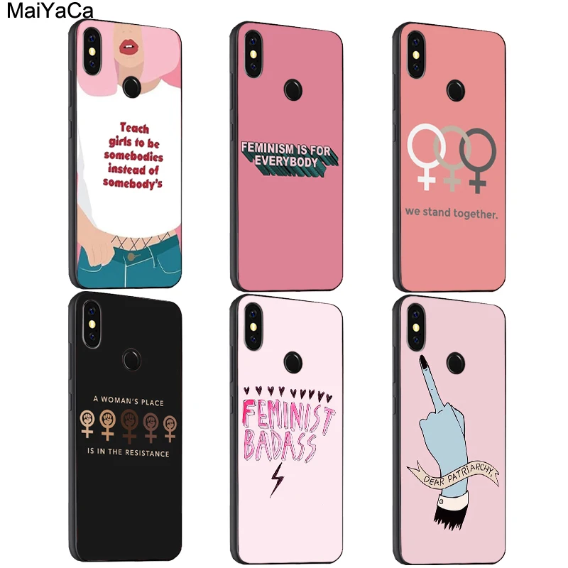 

MaiYaCa Feminist Quotes Girl Power Silicone Case For Xiaomi Redmi S2 6 6A 6pro 4X Note 5 Pro 5A 7 Mi 8 9 6X A2 Mix 2s Max 2 3 F1